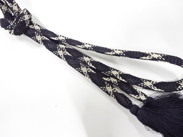 正絹　夏手組帯締め